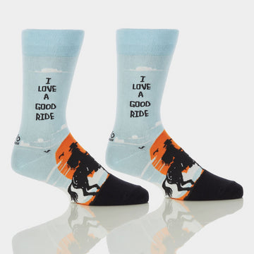 Men's Crew Socks, I Love A Good Ride